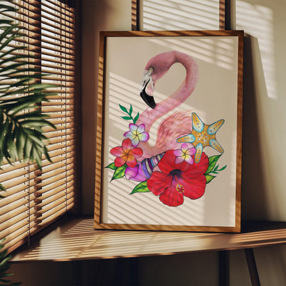 Flamingo Print