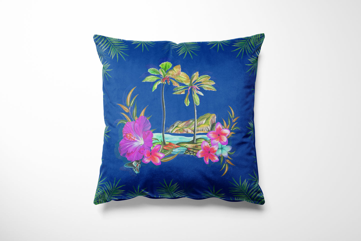 Island Blue Cushion Cover