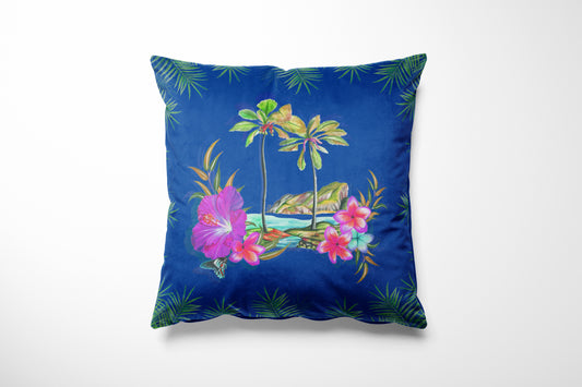 Island Blue Cushion Cover