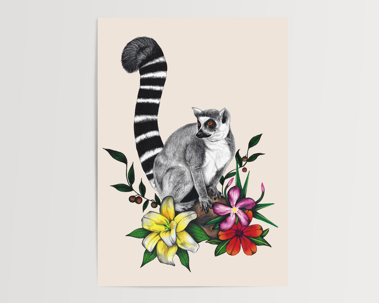 Lemur Print