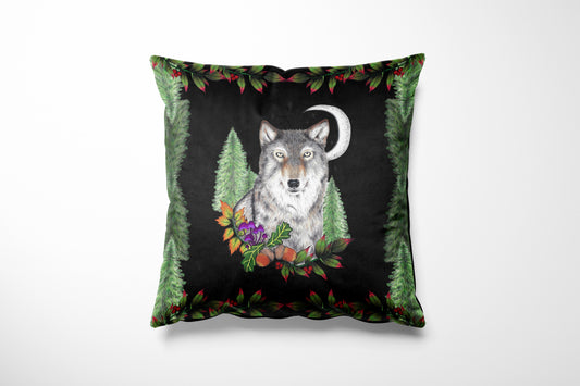 Grey Wolf Midnight Cushion Cover