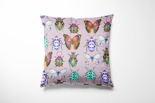 Insecta Pink Cushion Cover